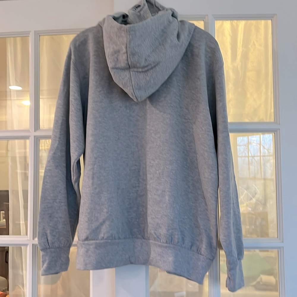 VAIL Graphic Turtleneck/Hoodie Sweatshirt • Rare • Gray/Navy Lettering • Small - Picture 4 of 8